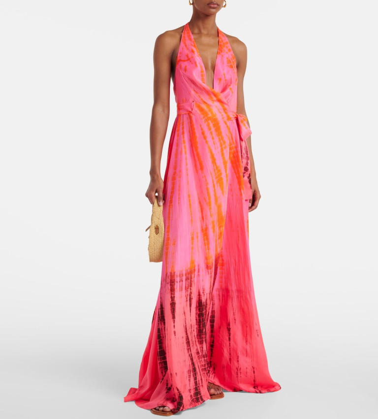 Anna Kosturova Silk Maxi Dress