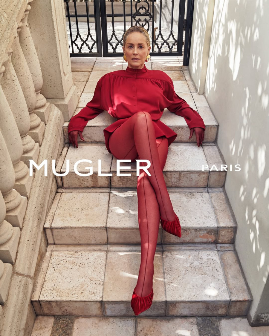 Sharon Stone Mugler Re/Edit Capsule