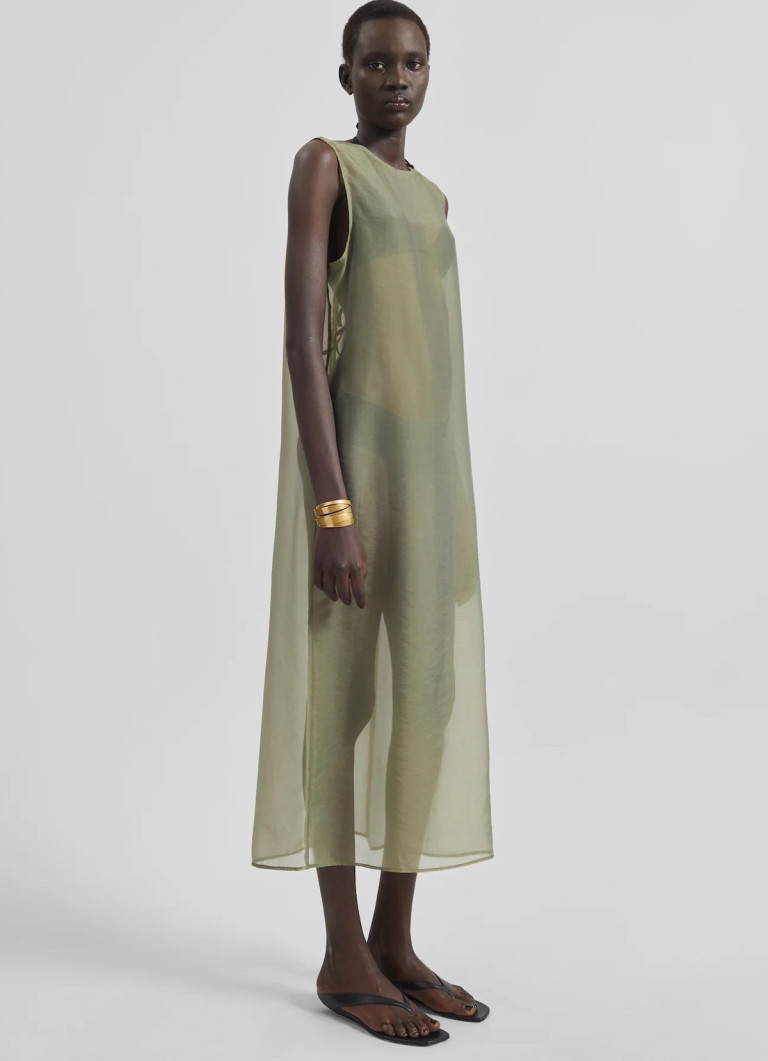 The Frankie Shop Corindi Sheer Organza Dress