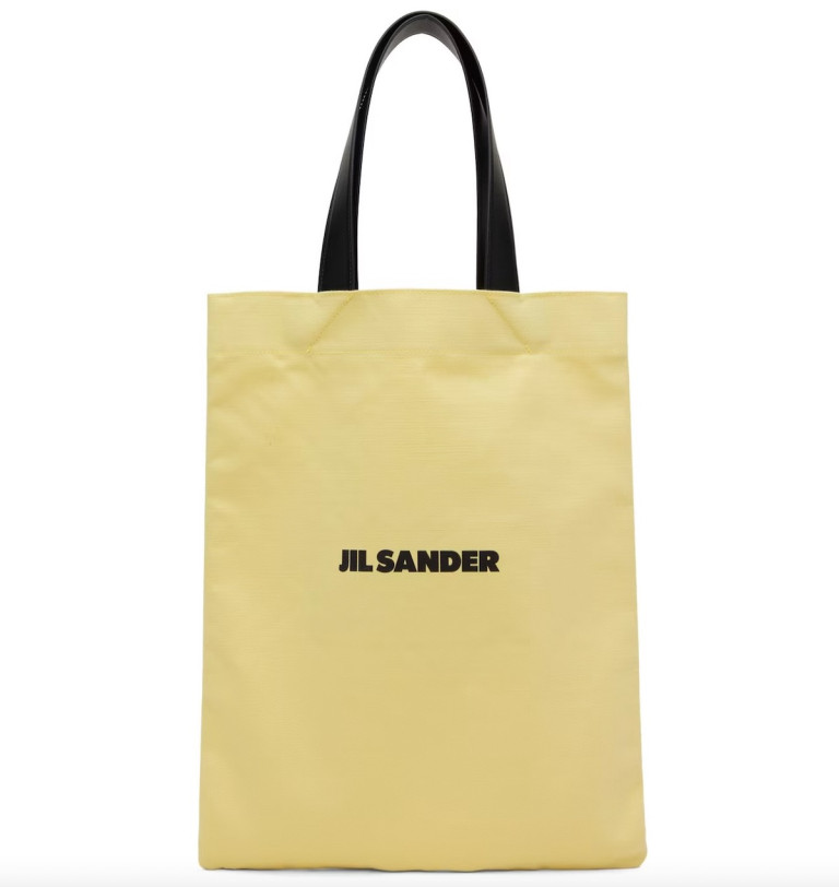Jil Sander Yellow Medium Book Tote