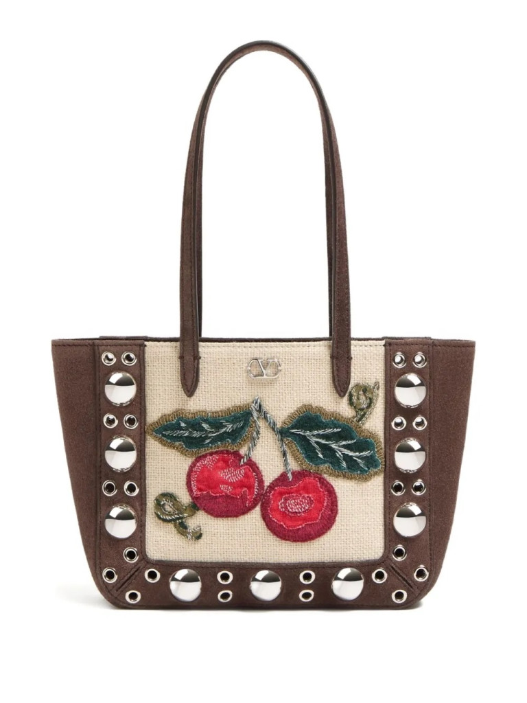 Valentino Garavani Nellcôte Embroidered Tote Bag