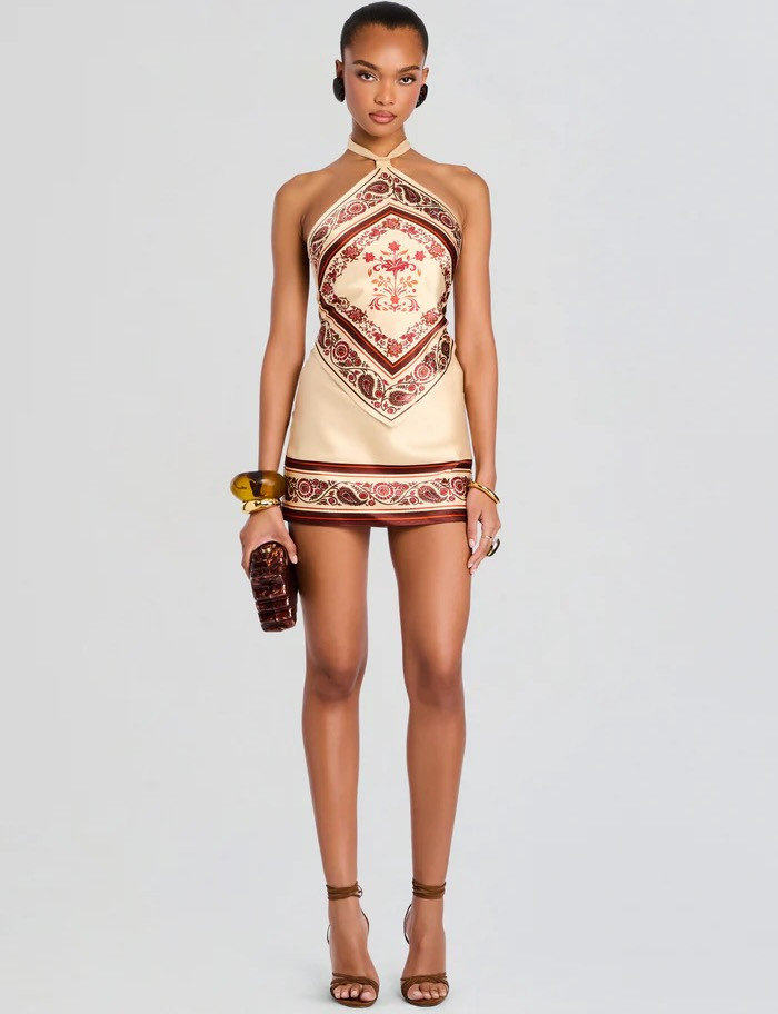 Retrofete Adelaide Silk Dress