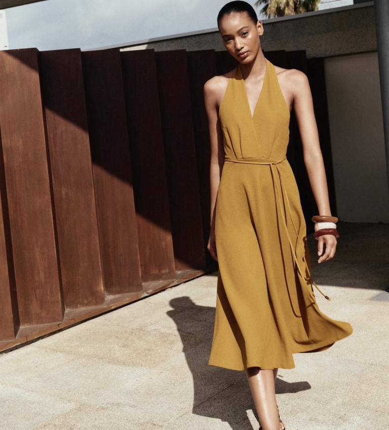 Zara Halter Belt Dress