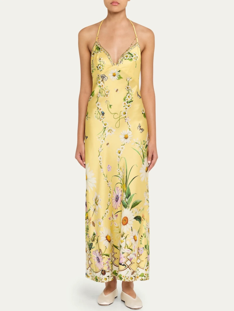 CAMILLA Daisy Chains Chain Detail Slip Dress