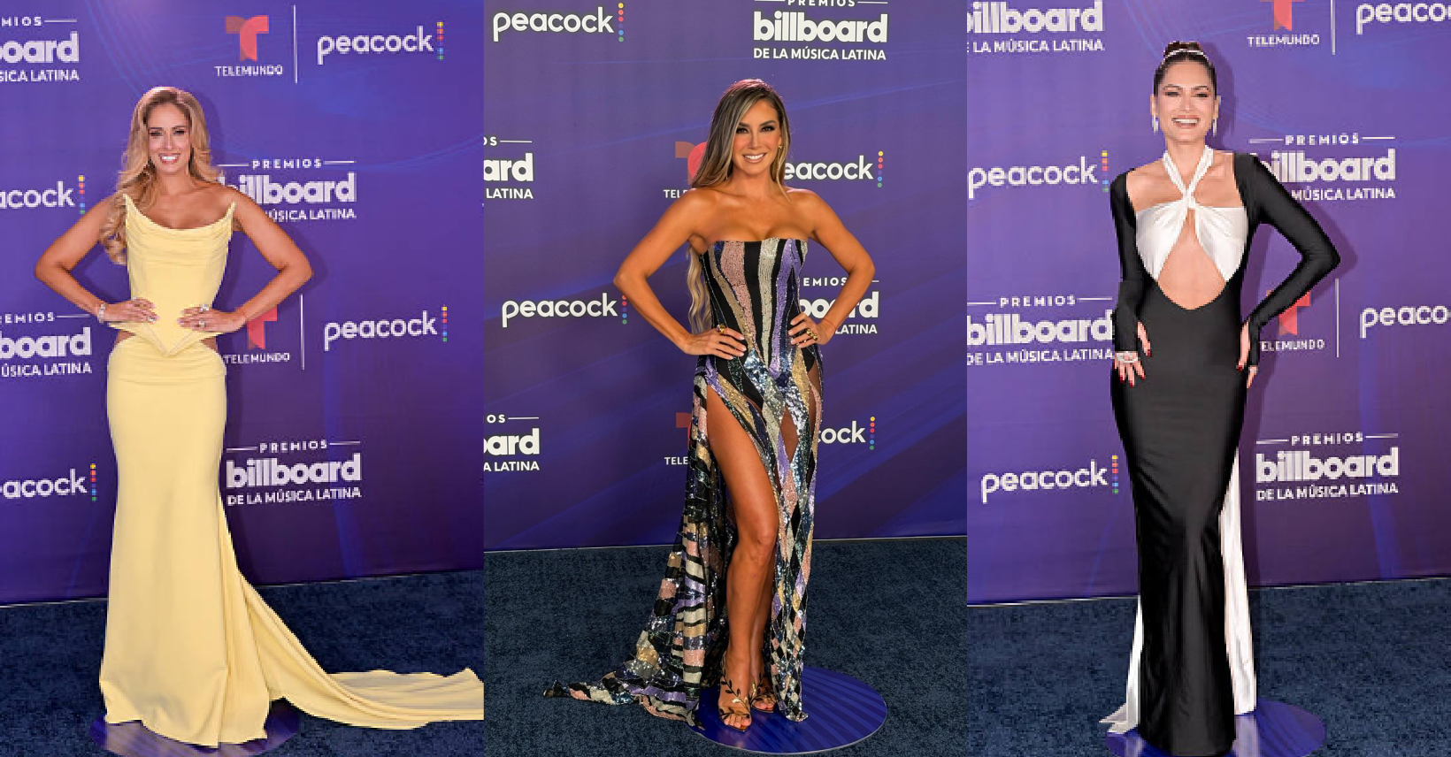 The blue carpet of the Latin Billboard Awards