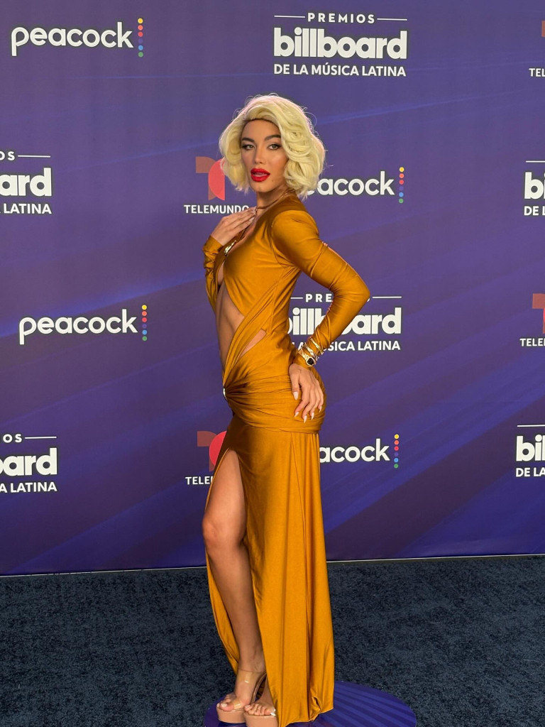 Latin Billboard 2025 Blue Carpet Aleska Genesis
