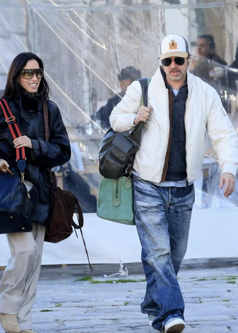 Brad Pitt nd girlfriend