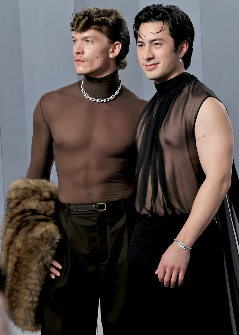 Hudson Williams and Connor Storrie