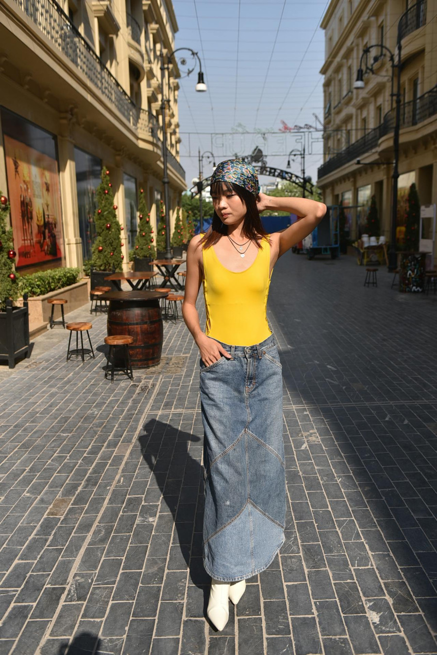 Denim skirt
